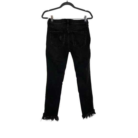 Free People Black Distressed Jeans 27 - Picture 3 of 4